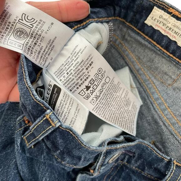 Levi's Mens 31 x 32 511 Jeans Slim Straight Medium Blue Denim Premium Casual - Picture 3 of 10